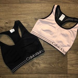 Calvin Klein sports bras. 2 for price of one.